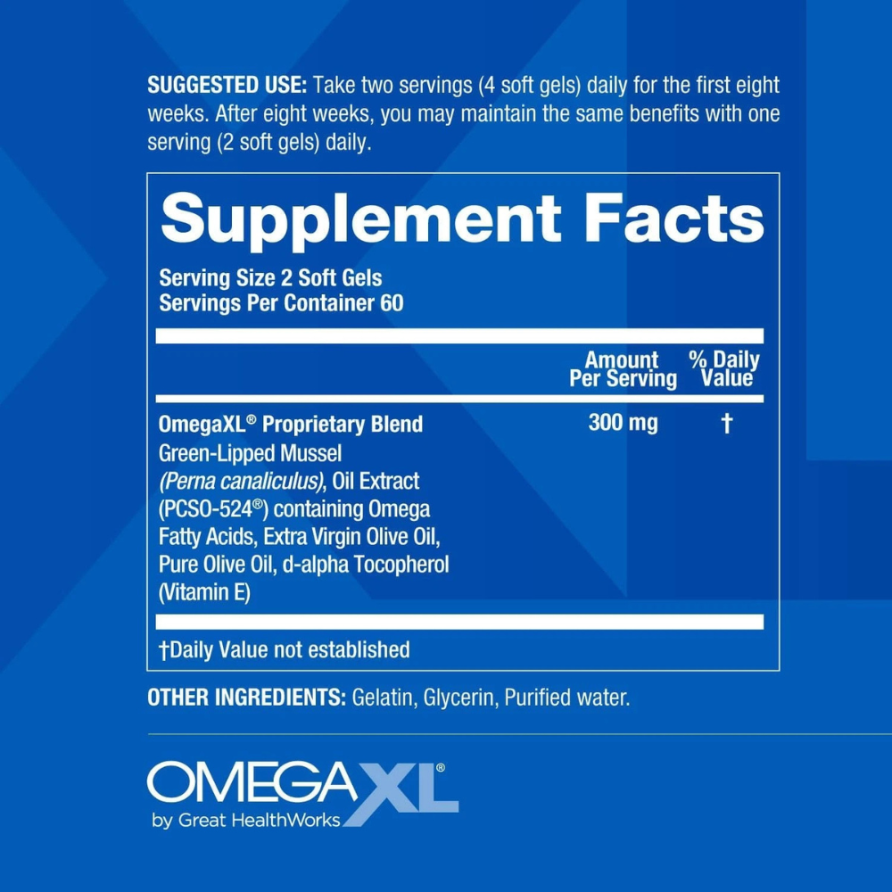Joint & Muscle Support Supplement for Mobility, Flexibility & Comfort | Natural Omega Fatty Acid Capsules (120 Count)