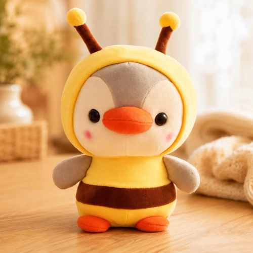 Transforming Penguin Plush Toy | Dinosaur, Bee Designs | Soft Stuffed Animal Gift