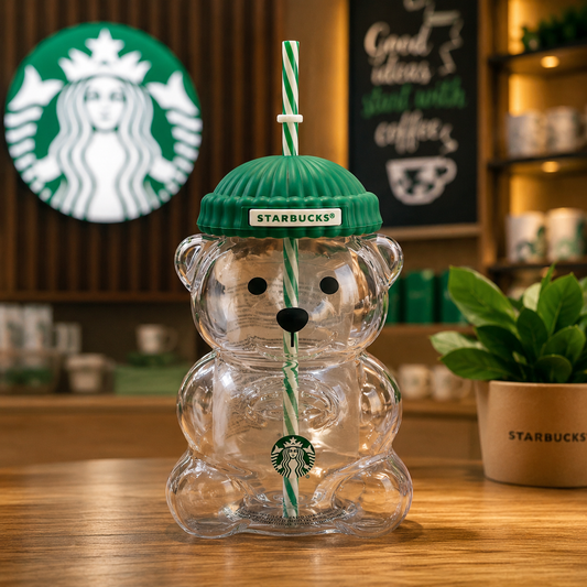 2025 Starbucks Glass Bearista Bear Cold Cup