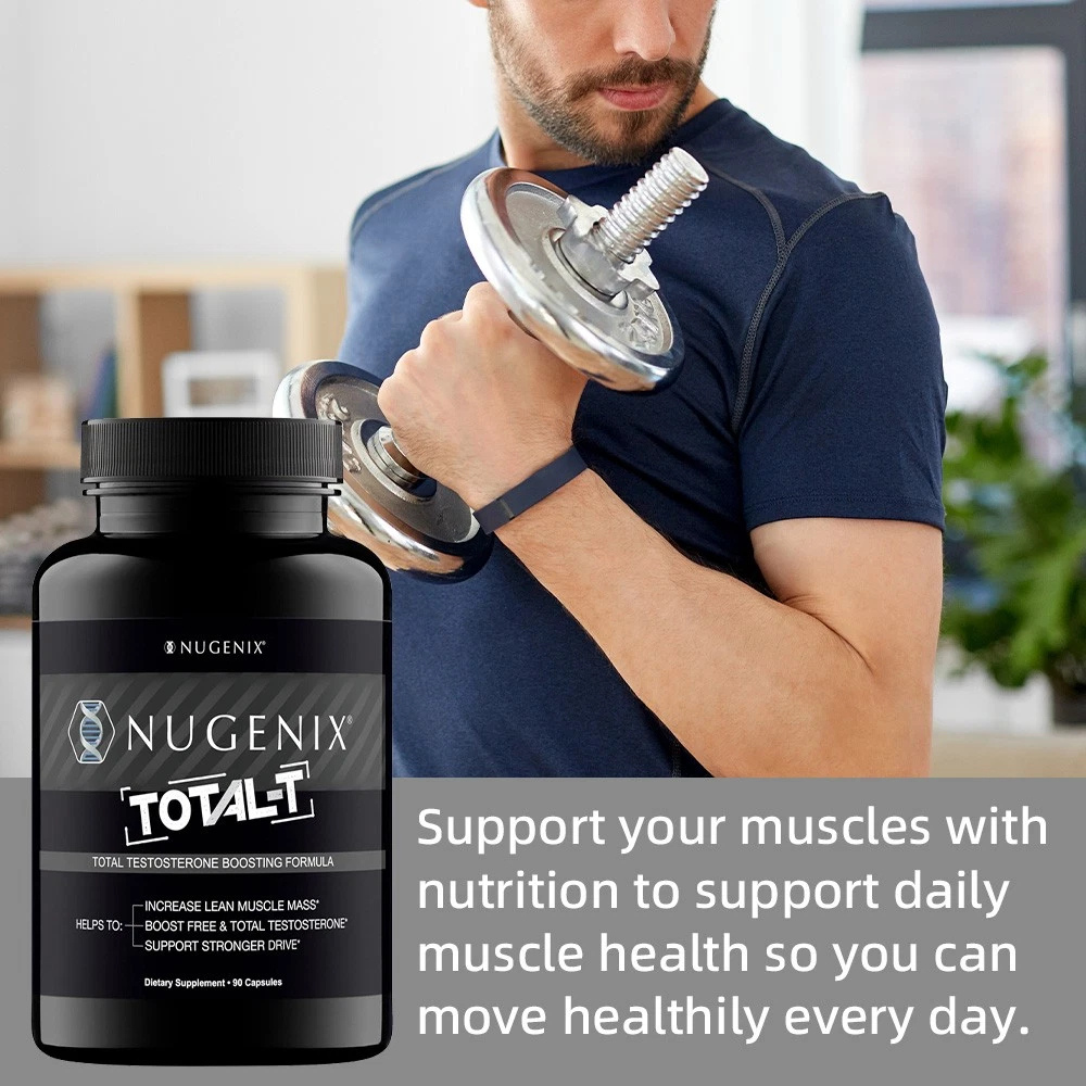 Men’s Testosterone Support Supplement for Energy, Strength & Endurance | Natural Vitality & Performance Capsules (90 Count)