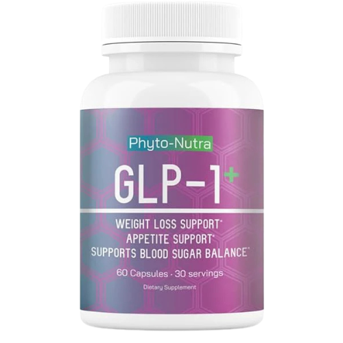 GLP-1 + (60 Capsules 1 Bottle) Vegan, Natural Supplement, Lab Tested, Weight Loss,