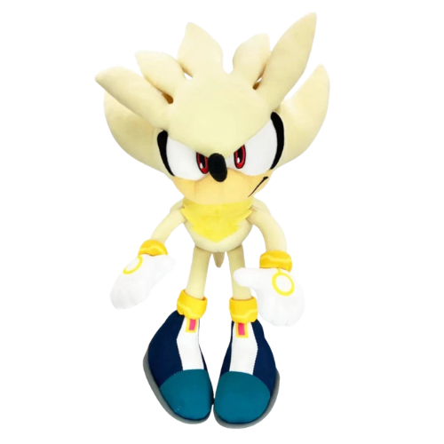 Official Licensed Super Silver Sonic the Hedgehog Silver Sonic Plush