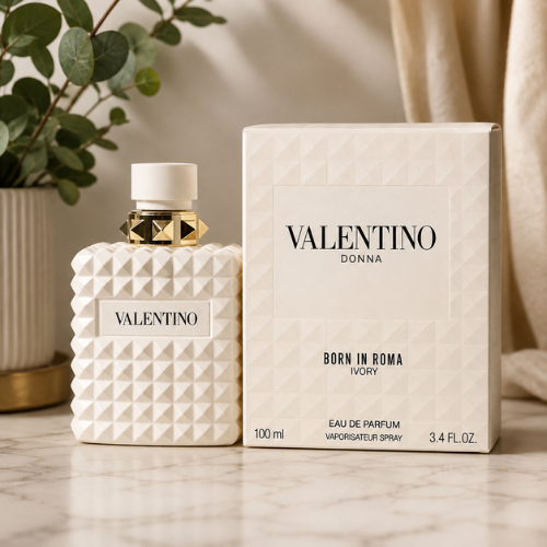 VALENTINO DONNA BORN IN ROMA IVORY EAU DE PARFUM SPRAY 3.4 Oz / 100 ml NEW