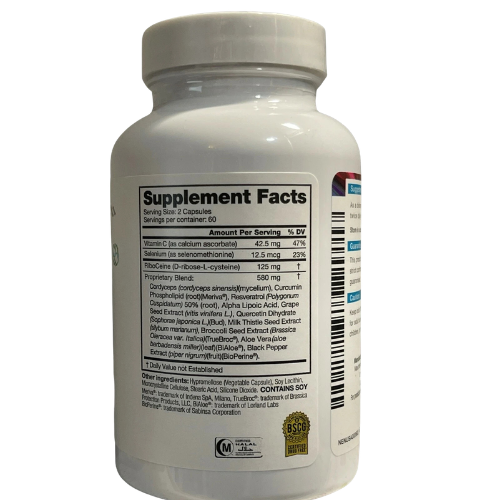 Cellular Health Support Supplement with Antioxidant & Energy Formula | Advanced Wellness Capsules (120 Count)