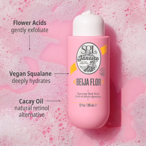Sol De Janeiro Beija Flor Skin Renewing Body Wash 385 ml.