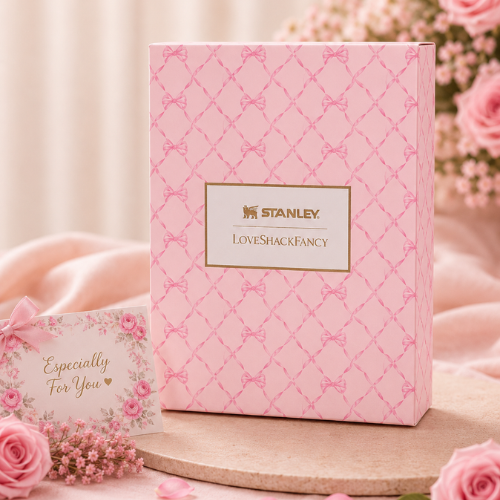 Pink Bow LoveShack Fancy x stanley gift box set 20 oz
