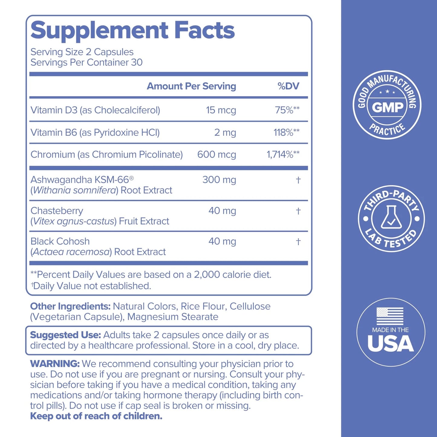 O Positiv MENO Vitamins for Menopause - Hormone