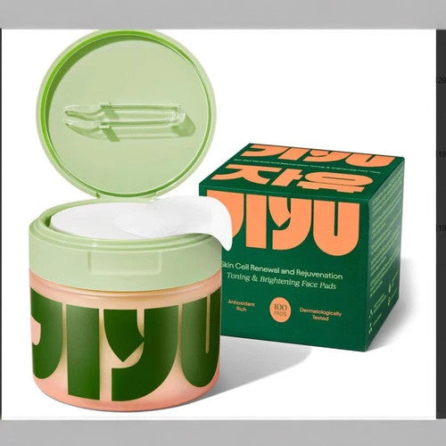 Jiyu Korean Skincare Anti-Aging, Dark Spot & Wrinkle Minimizing Toner Pads